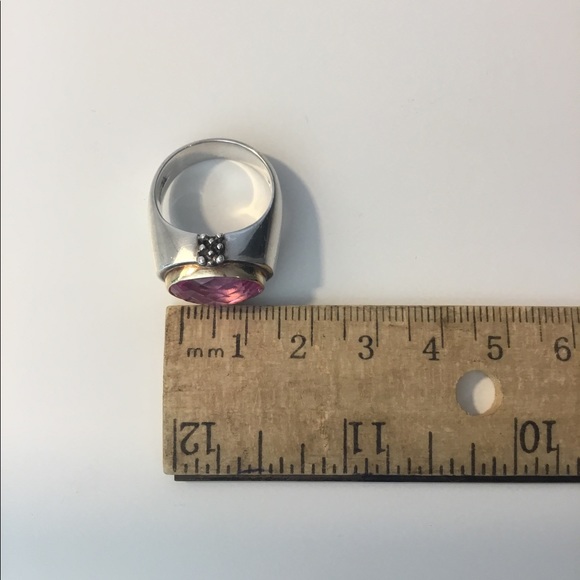 Michael Dawkins Pink Topaz Ring Size 7 - Picture 2 of 6